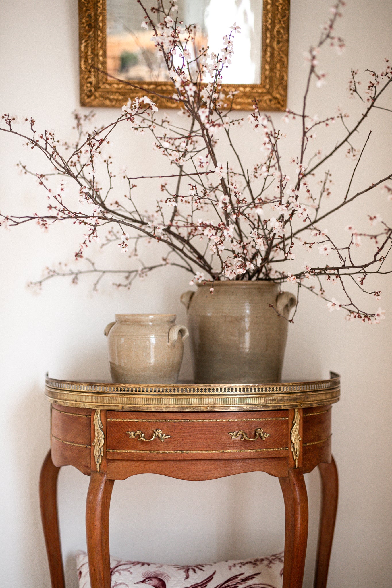 A Stunning French Marble & Brass Timber Console | early 20th cenury