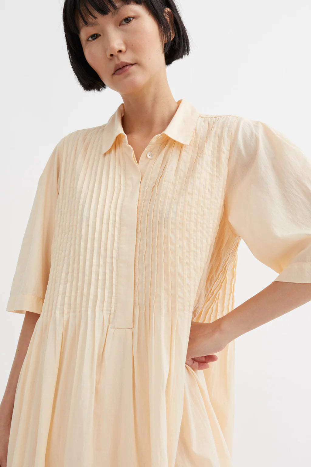 The Dot Shirtdress | Pale Peach