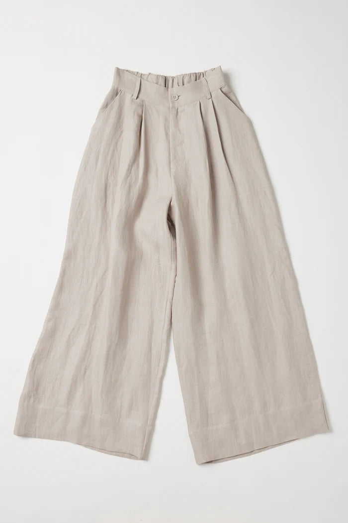 The Easton Wide leg Pant | Stone
