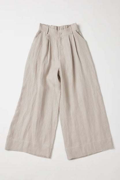 The Easton Wide leg Pant | Stone