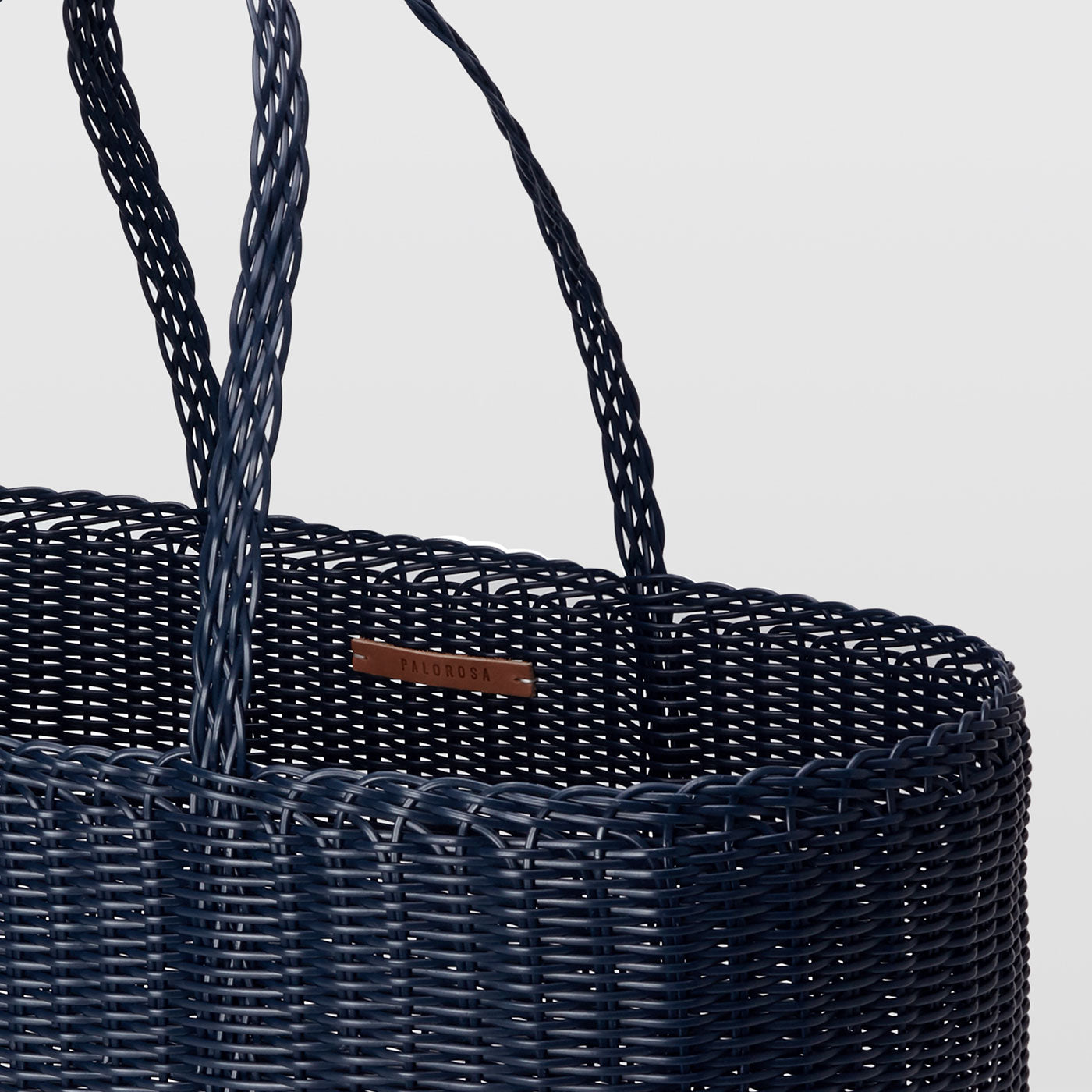 Large Handwoven Palorosa Basket | Midnight Blue