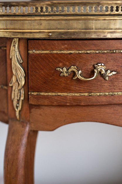 A Stunning French Marble & Brass Timber Console | early 20th cenury