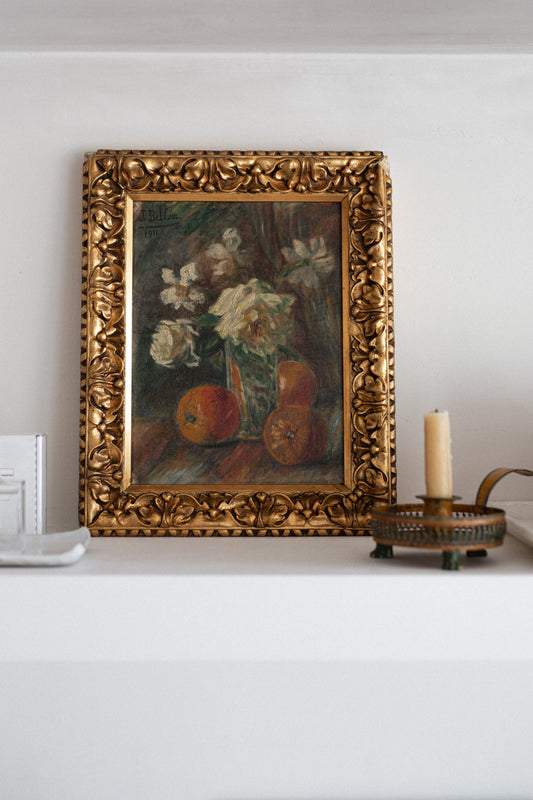 Antique French Artwork | 'The Orangerie' Still Life