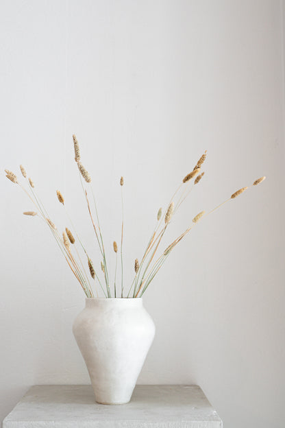 Ceramic Clay Vase in White | N.1