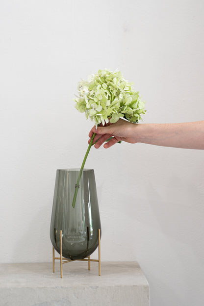 Echasse Vase in Green Smoke