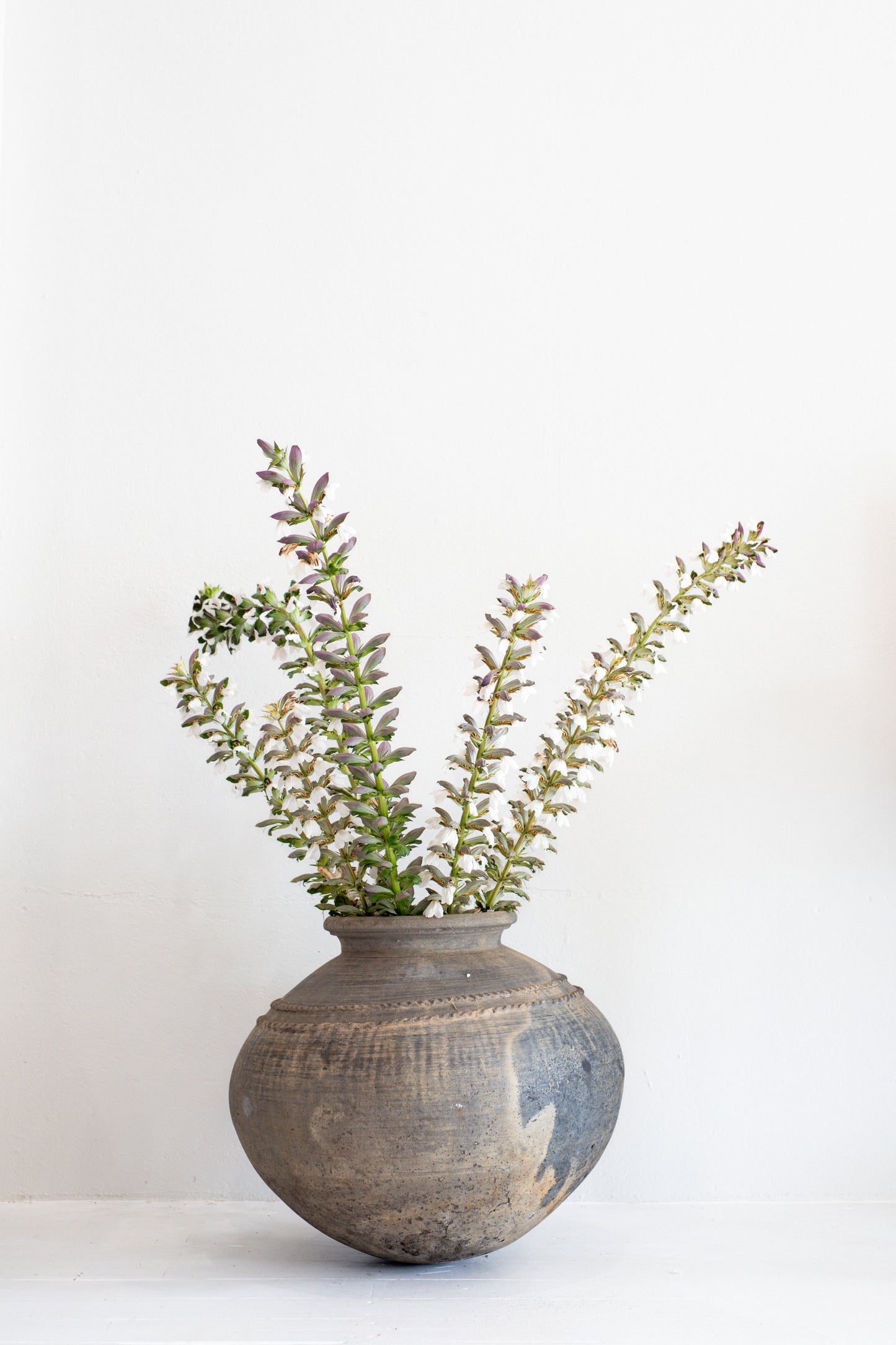 Vintage Clay Pot in Grey