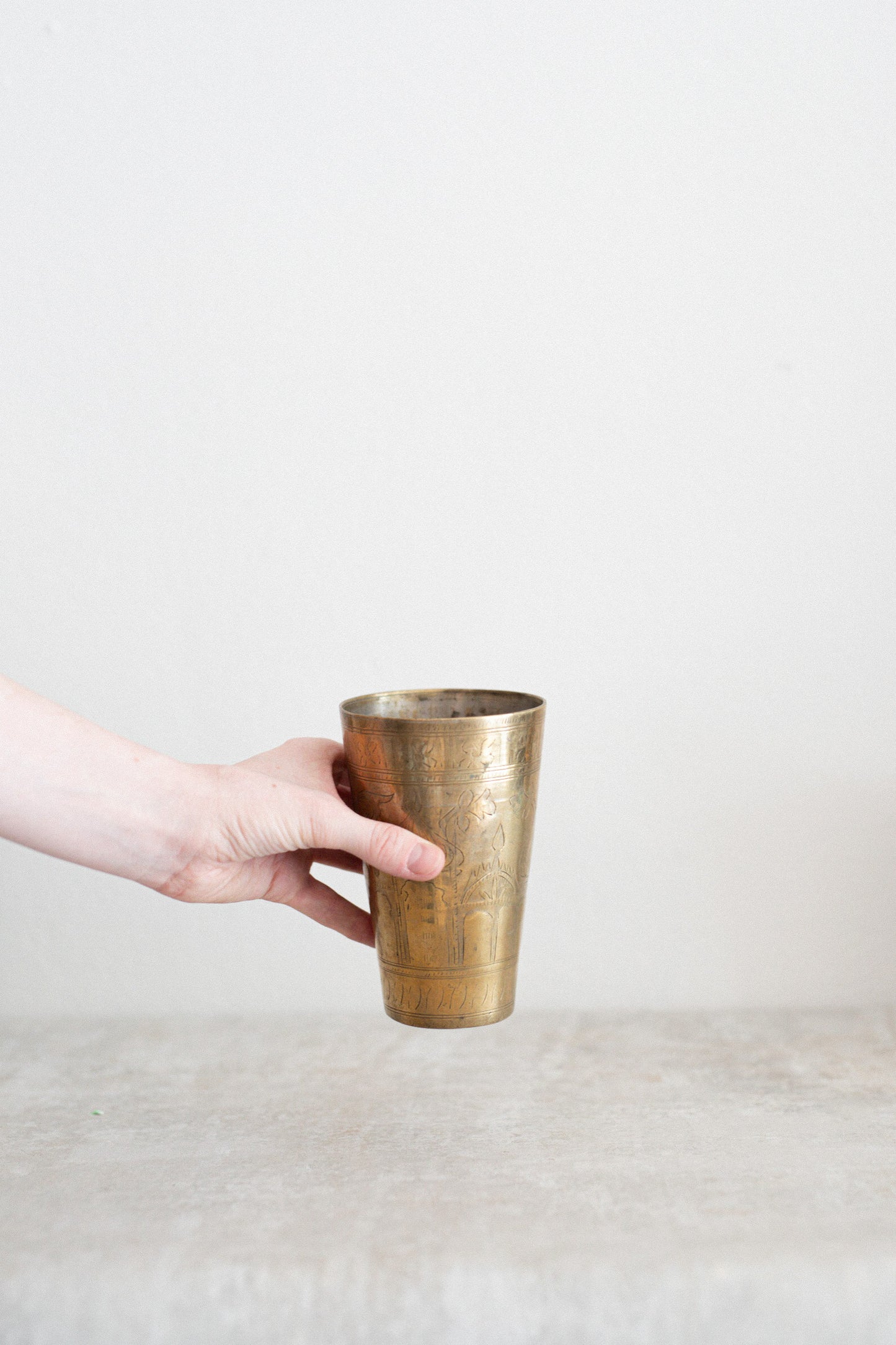 Vintage Brass Cup