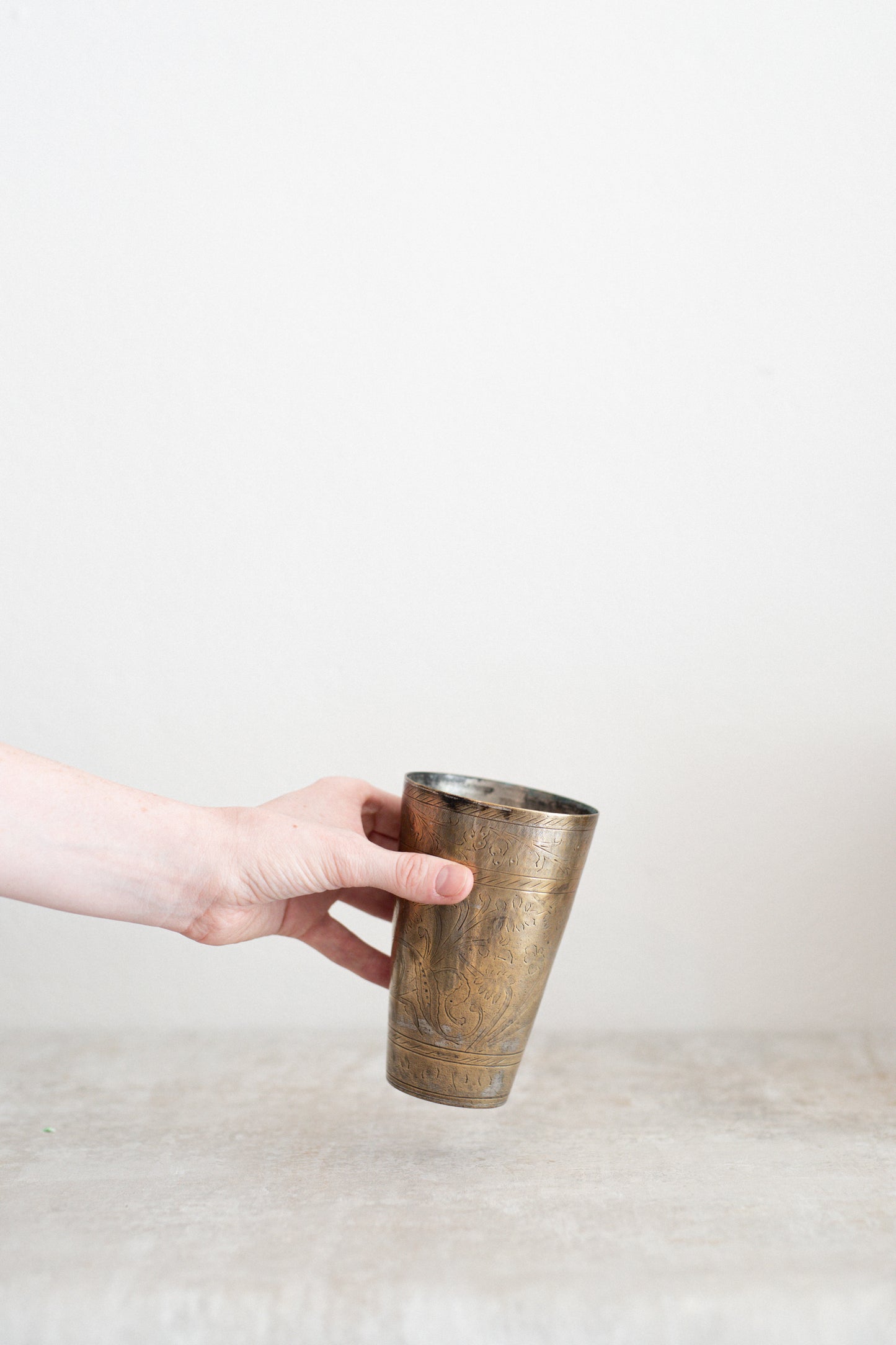 Vintage Brass Cup