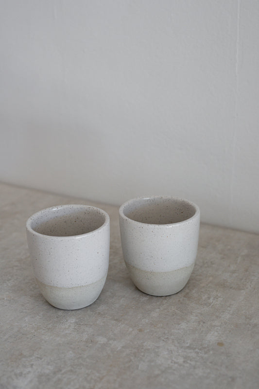 Ceramic Cup | White on Stone