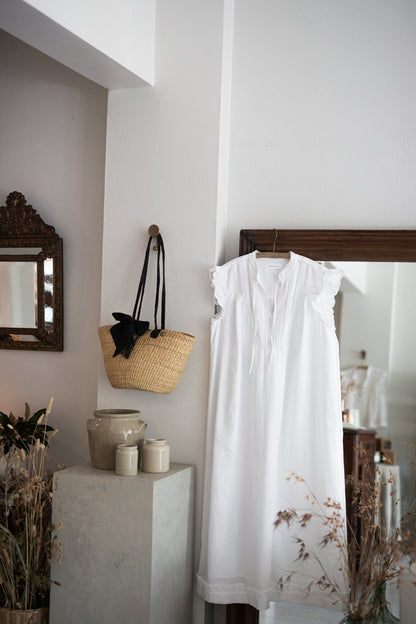 NEW Handwoven Long Handle Basket Bag