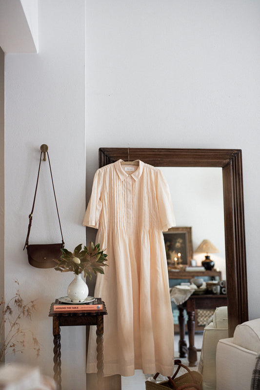 The Dot Shirtdress | Pale Peach