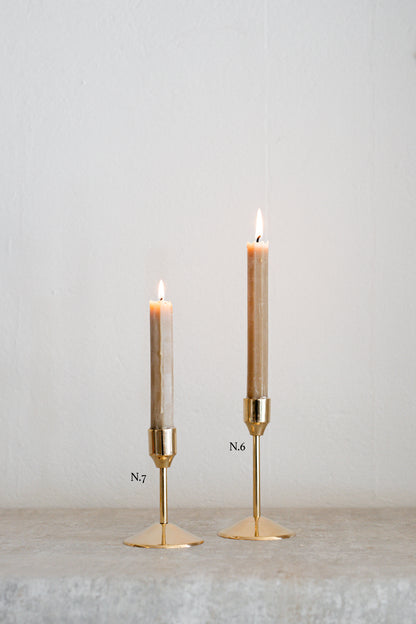 Polished Brass Candlesticks