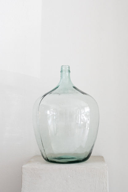 Vintage French Glass demijohn Bottle N.3