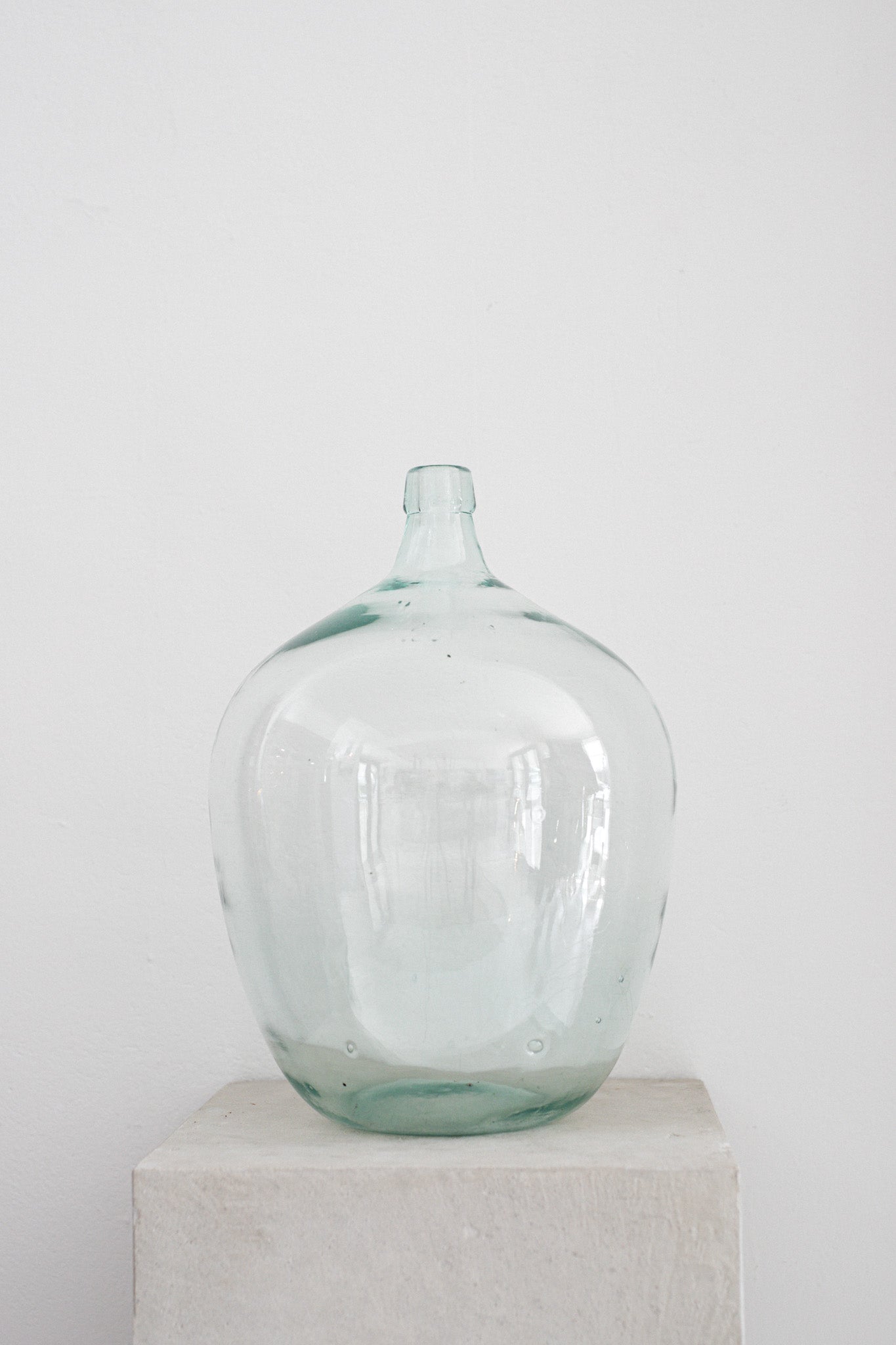 Vintage French Glass demijohn Bottle N.2