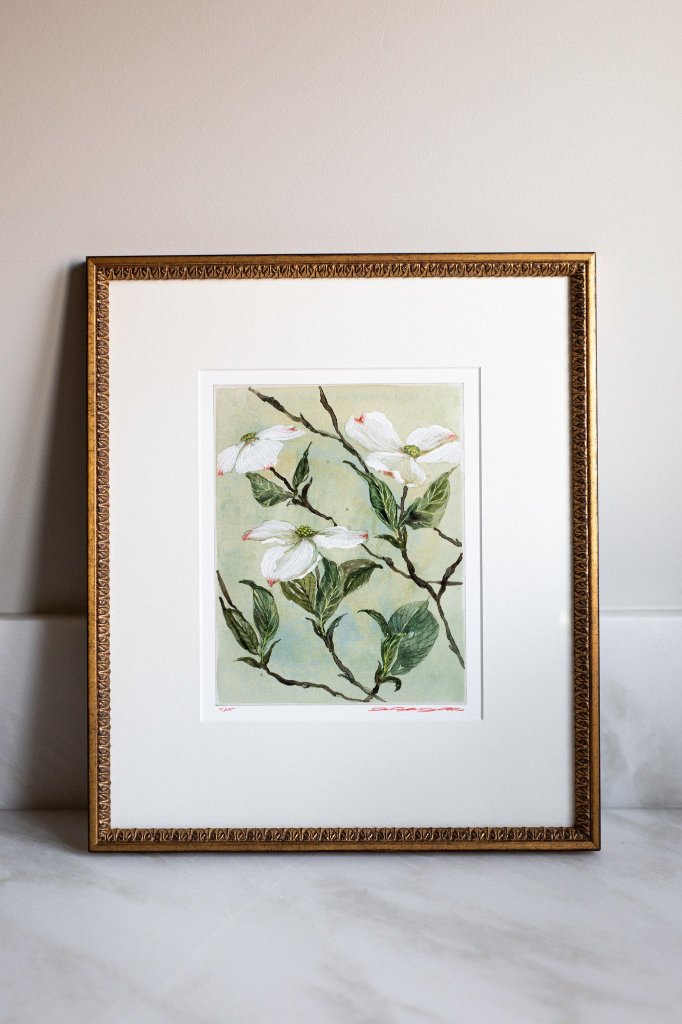 'Dogwood ii' Limited Edition print | Heirloom Frame