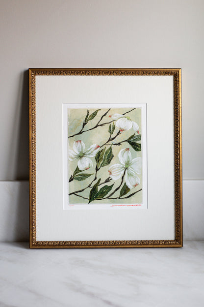 'Dogwood i' Limited Edition print | Heirloom Frame