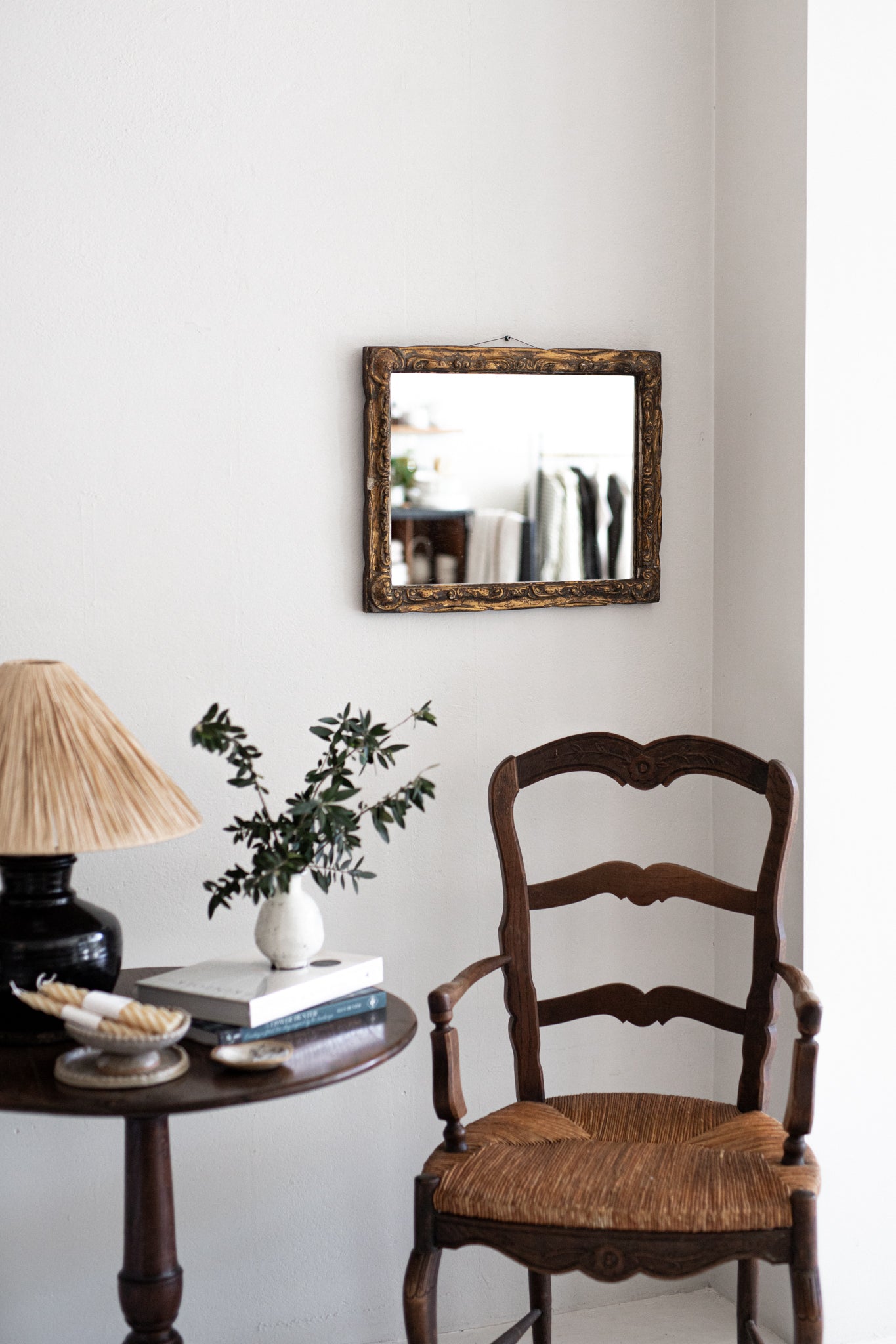 Antique 19th century Gesso Mirror