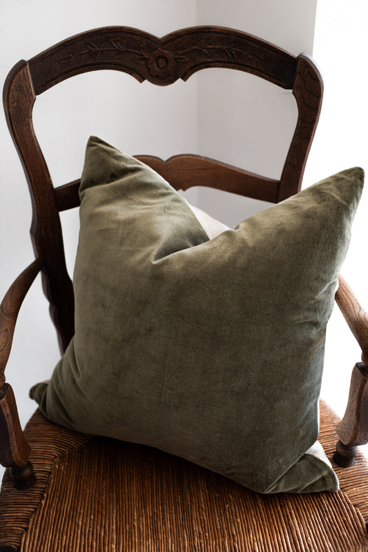 The Velvet Olive Cushion