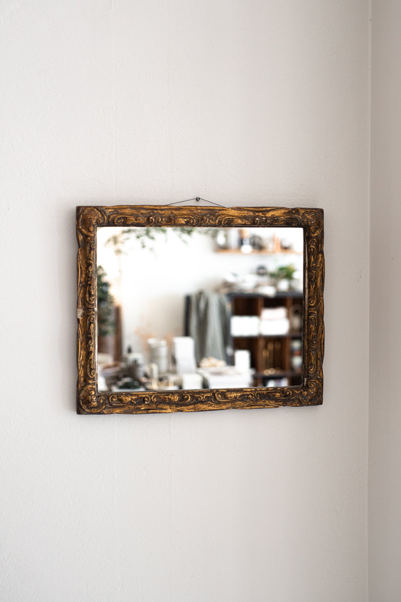 Antique 19th century Gesso Mirror