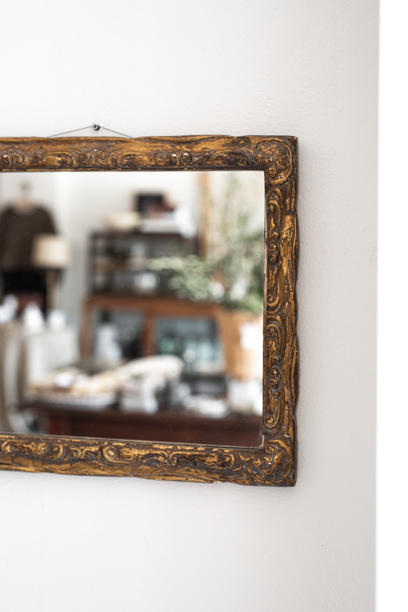 Antique 19th century Gesso Mirror