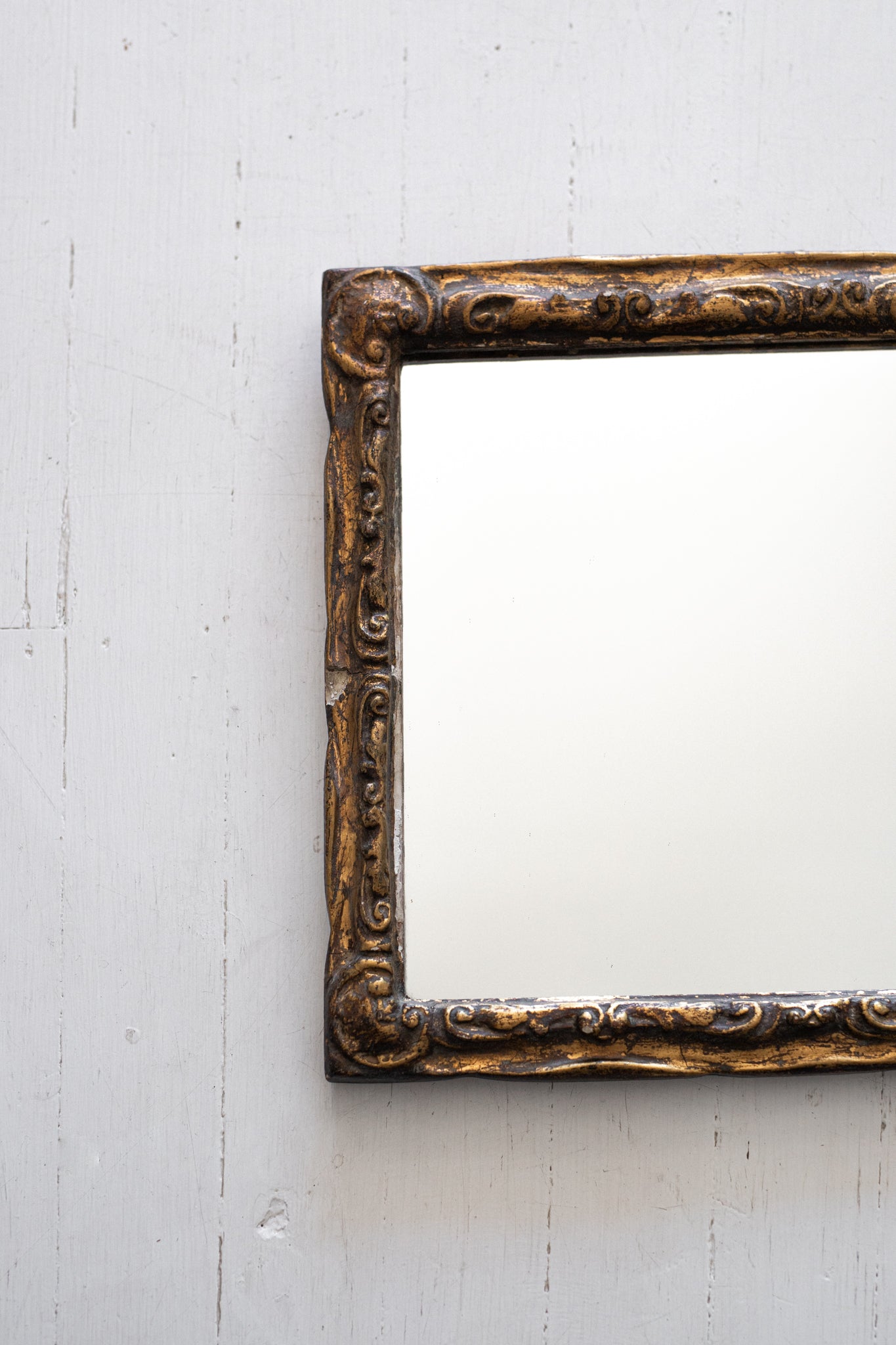 Antique 19th century Gesso Mirror