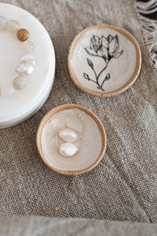 'Olive' Pearl Earrings