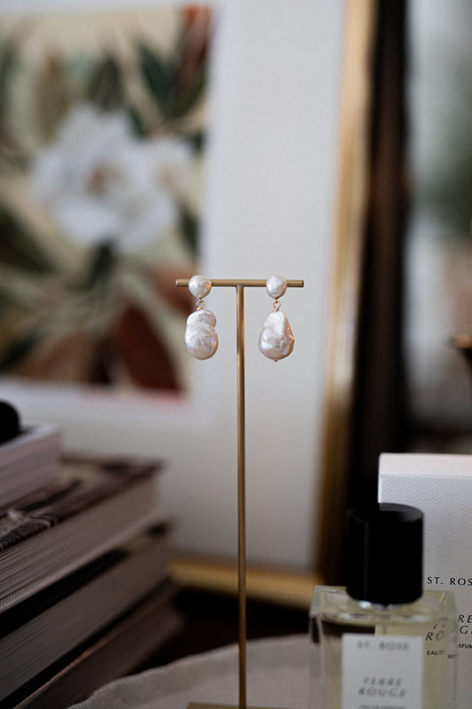 The 'April' Pearl Earrings