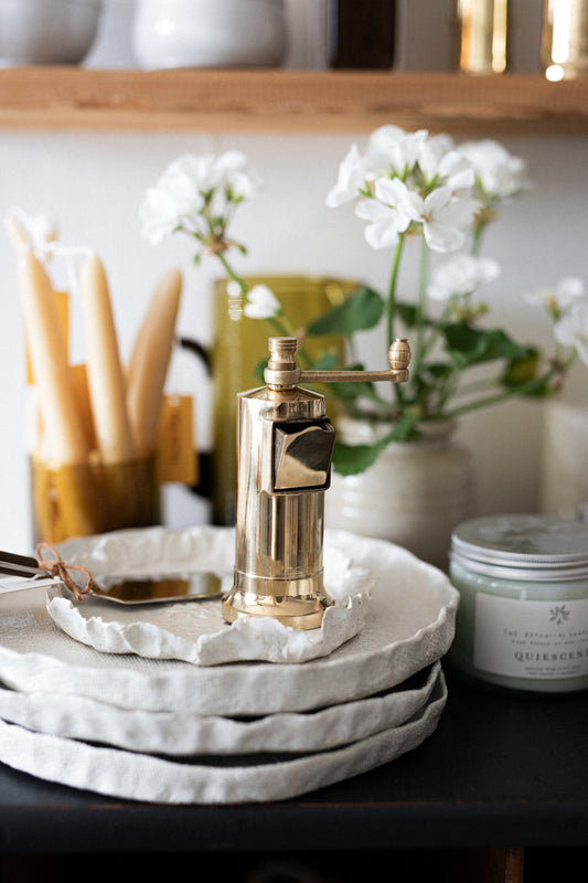 Chef's Brass Pepper Mill