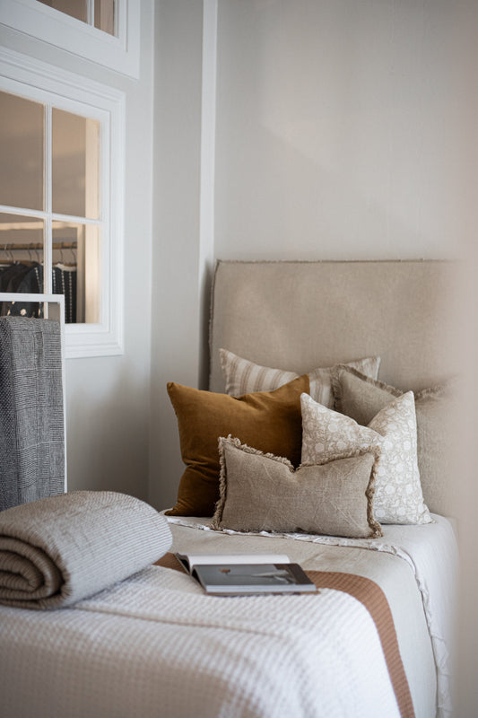 The Velvet Amber Gold Cushion