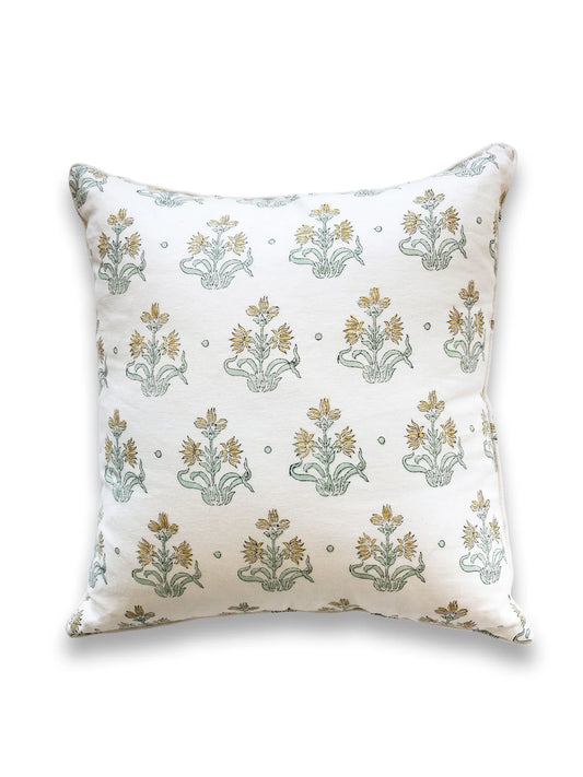 Handprinted 'Imperial Bloom' Cushion