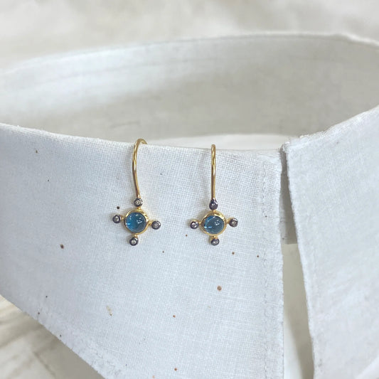 The Printemps Earrings | London Blue Topaz
