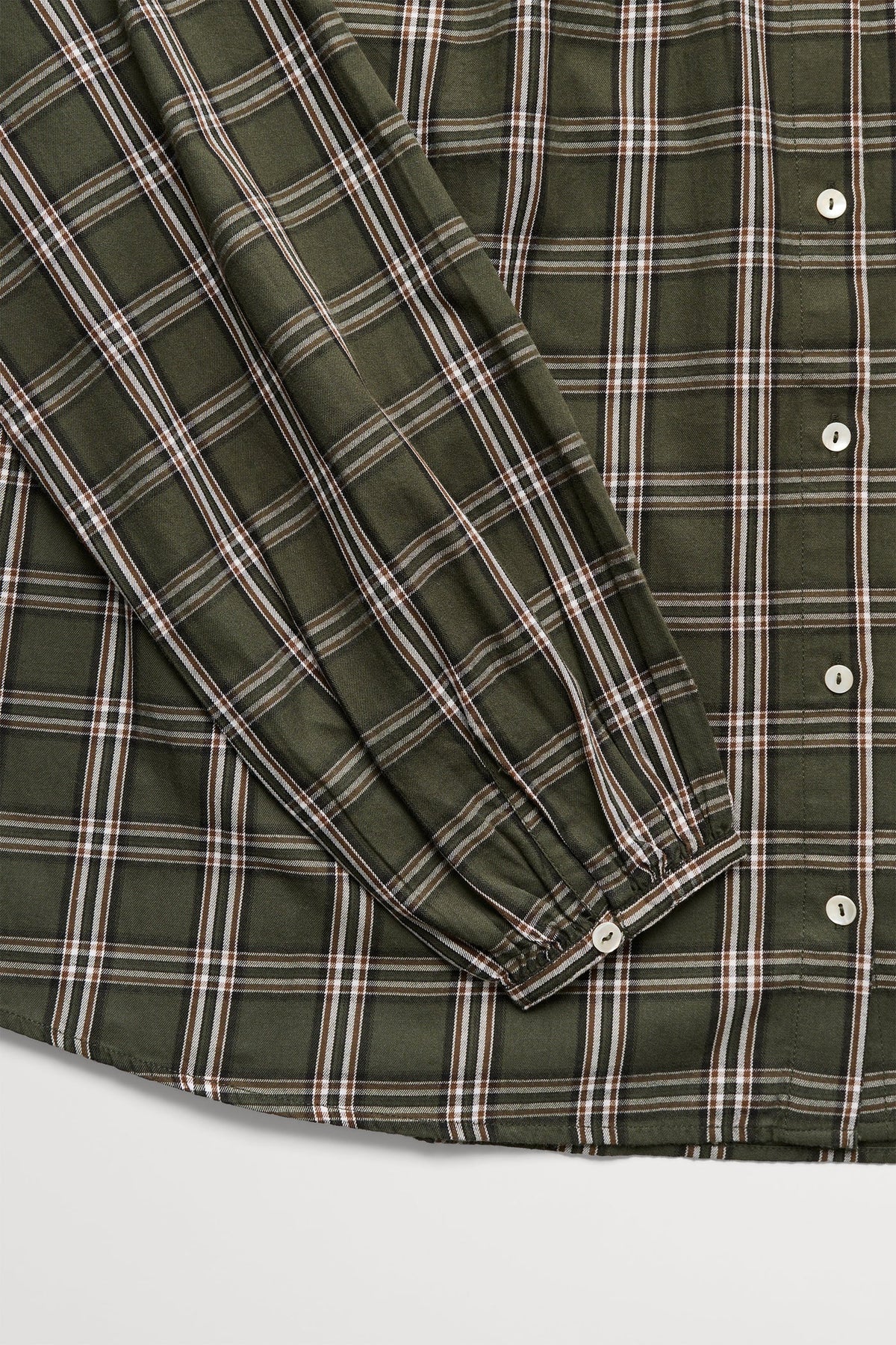 Skall Cilla Shirt in Green/White Stripe
