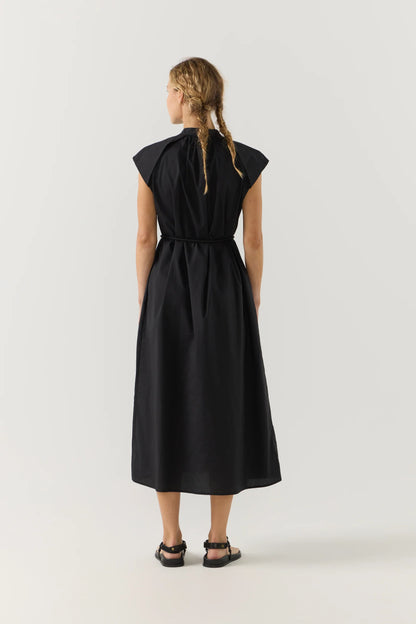 Hunter Dress in Black Poplin