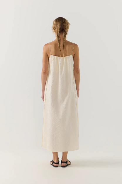 Misty Dress in Ivory Jacquard