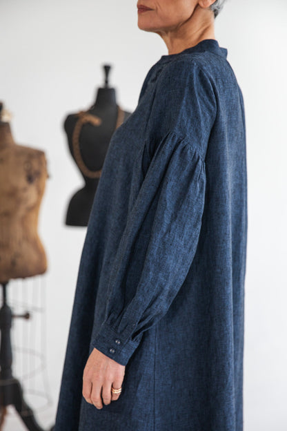 Maddison Dress Navy - Detail