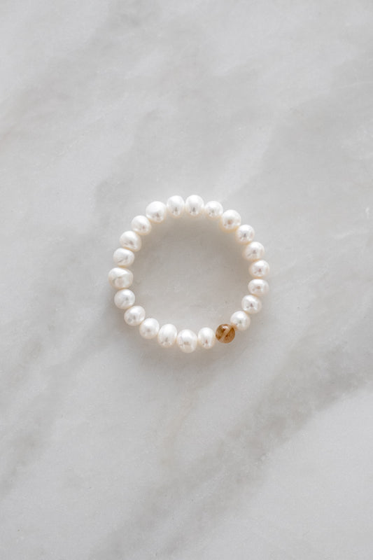 Bespoke Freshwater Pearl & feature Agate Bracelet | Limited Edition
