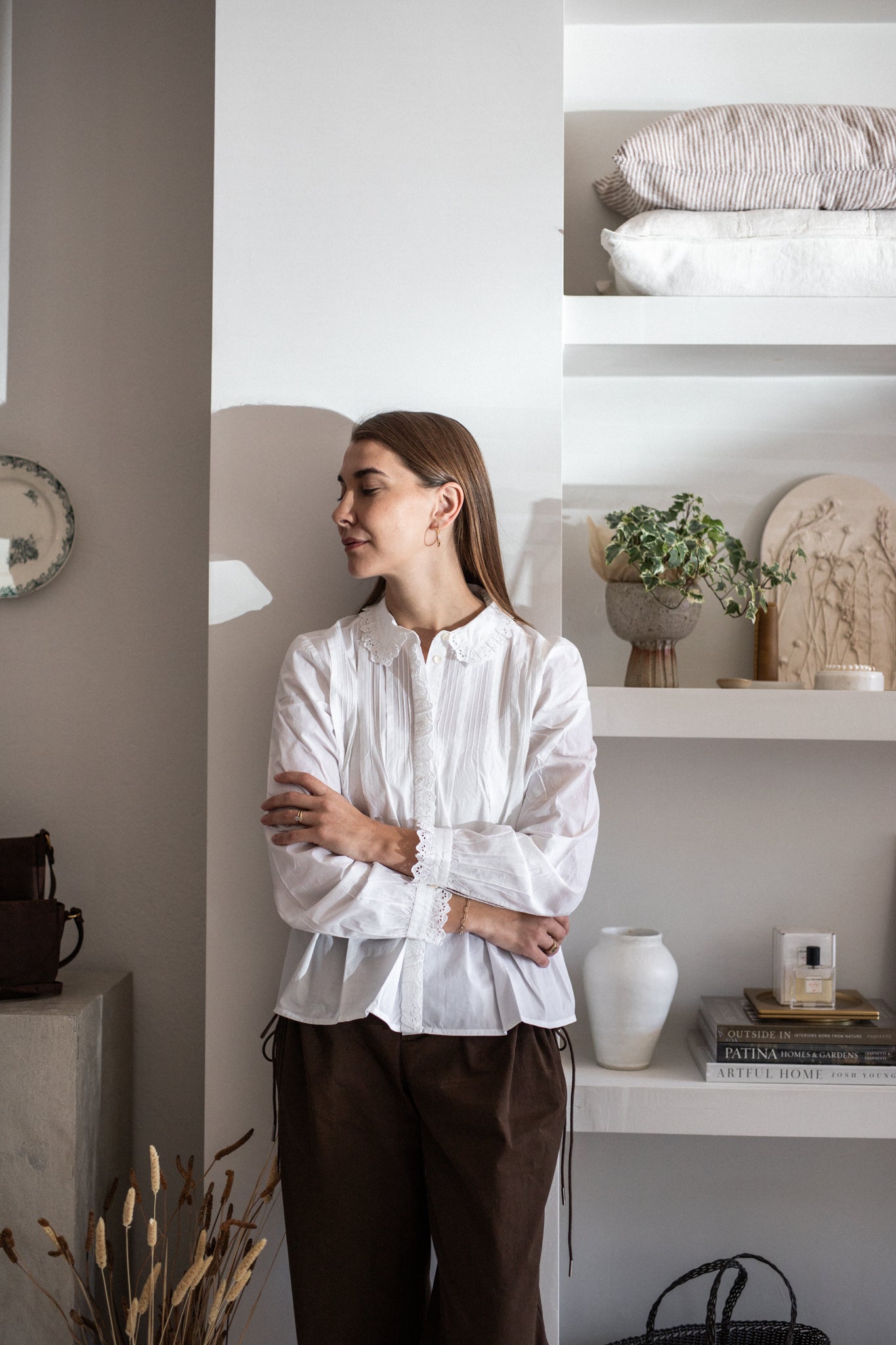 Skall Lace 'Lulu' Shirt in White