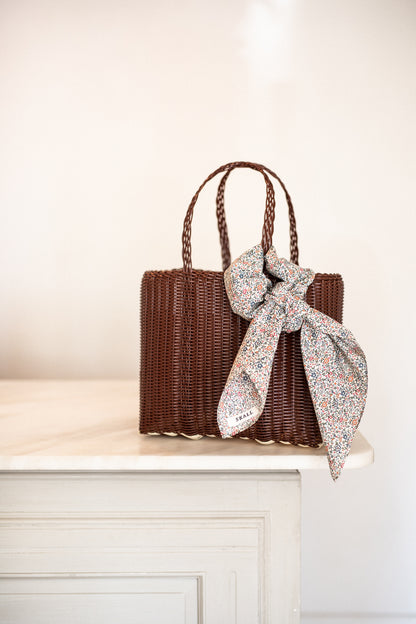 Small Handwoven Palorosa Basket | Chocolate
