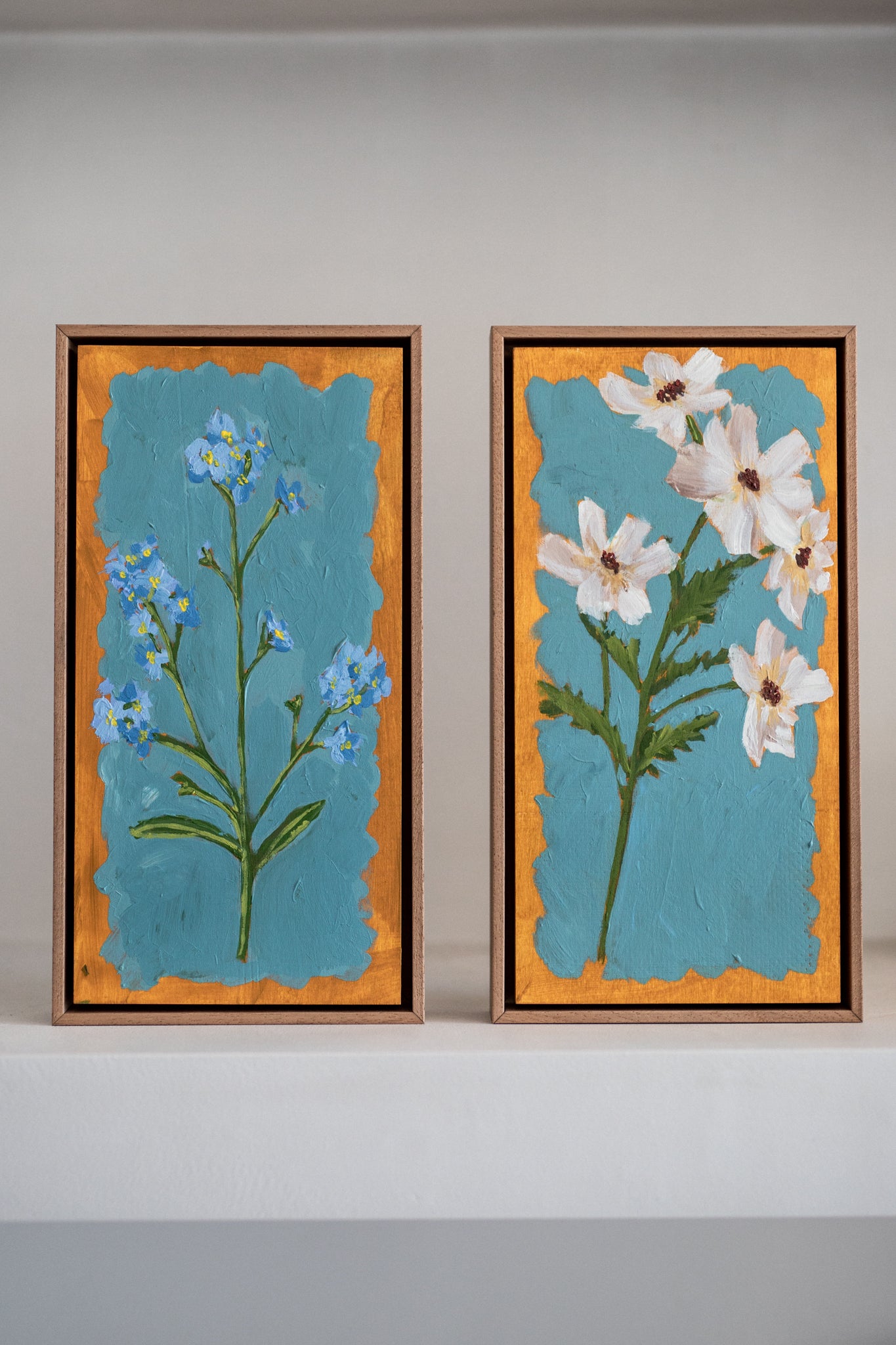 A Gorgeous Set of Floral Study Artworks