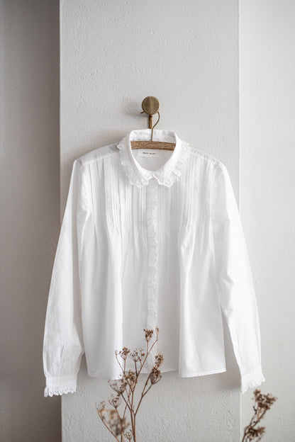 Skall Lace 'Lulu' Shirt in White