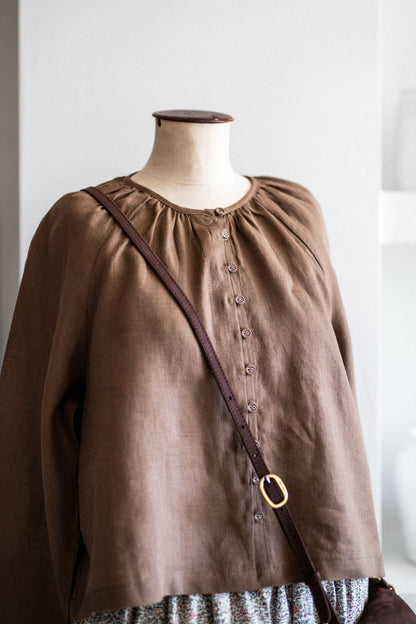 Rhodesia Blouse in Cinnamon
