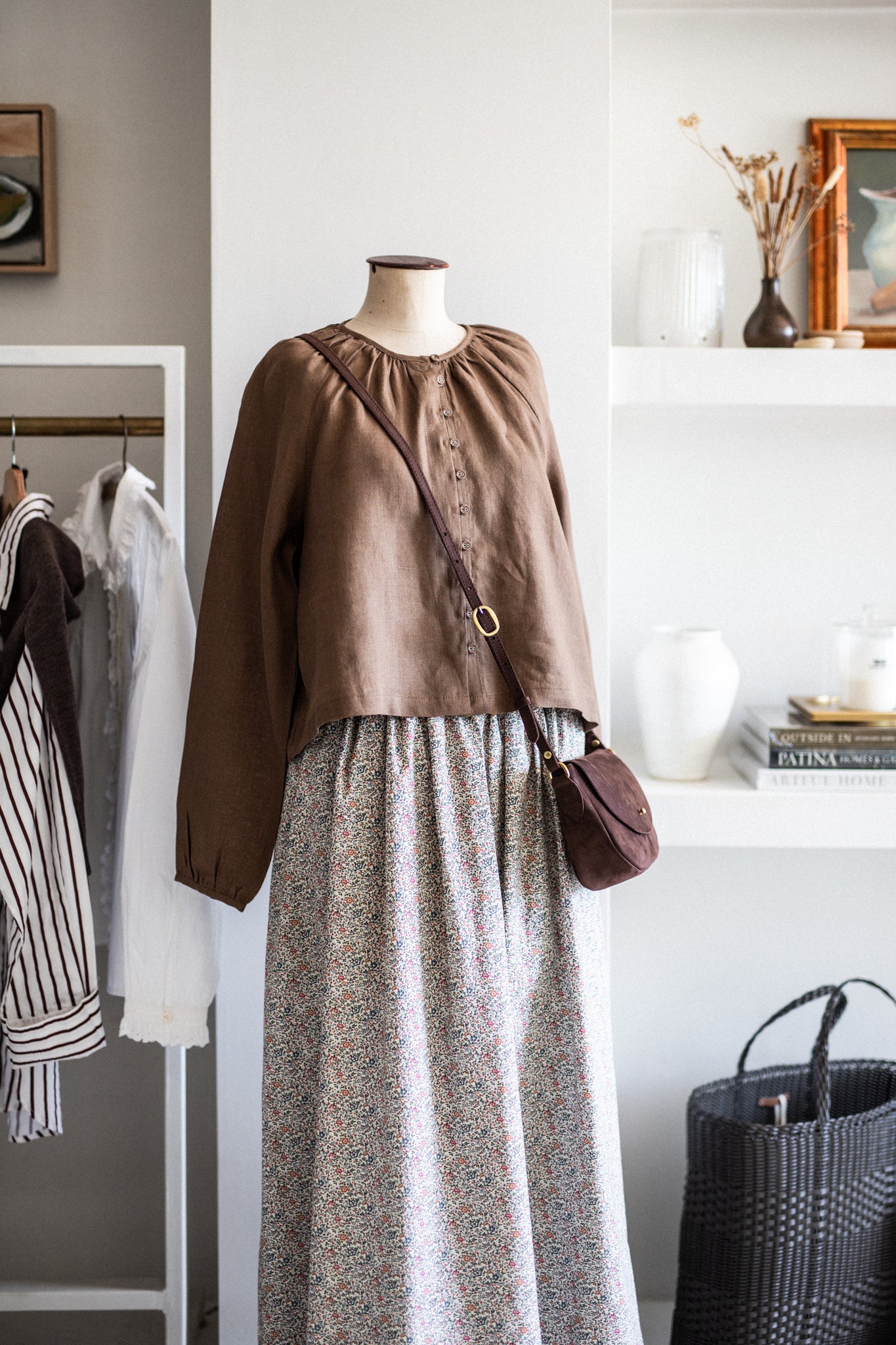 Rhodesia Blouse in Cinnamon