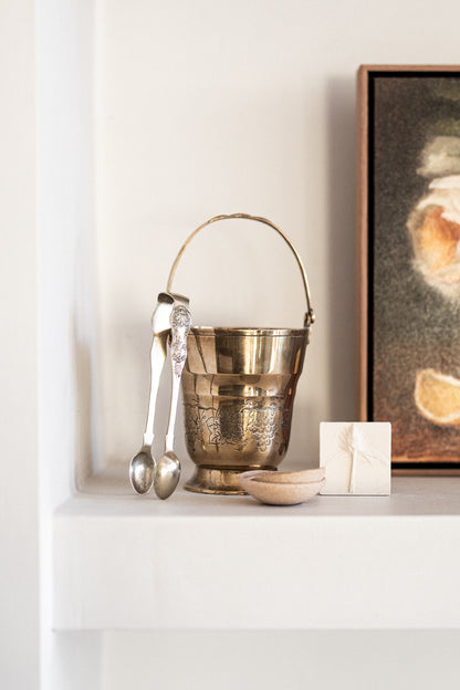 Antique Brass & Silver Icebucket