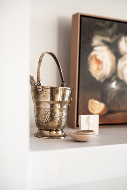 Antique Brass & Silver Icebucket