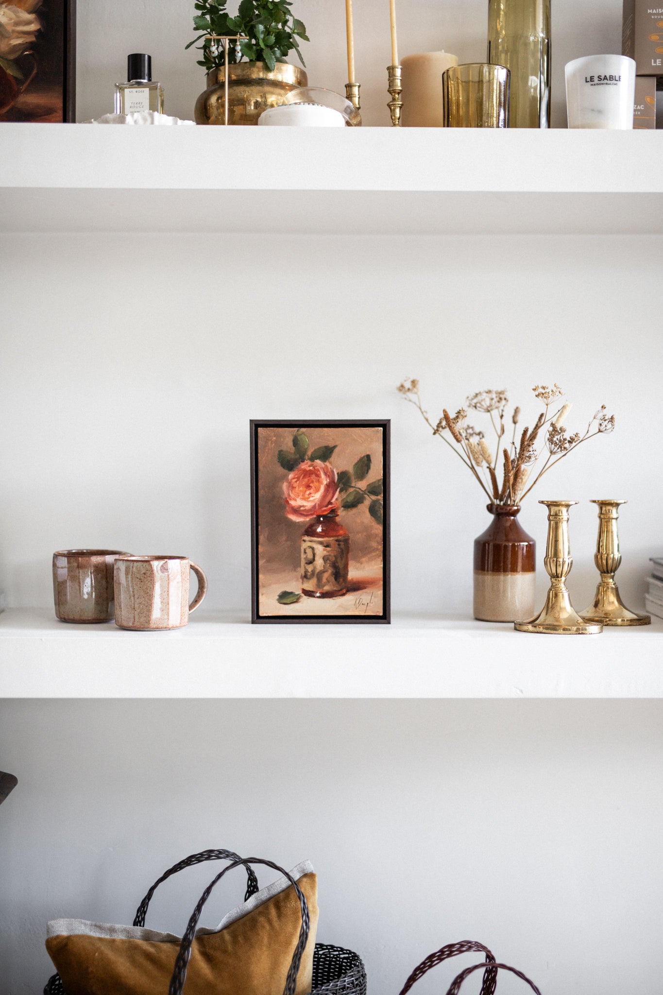 'David Austin Rose in Antique Stubby' Artwork