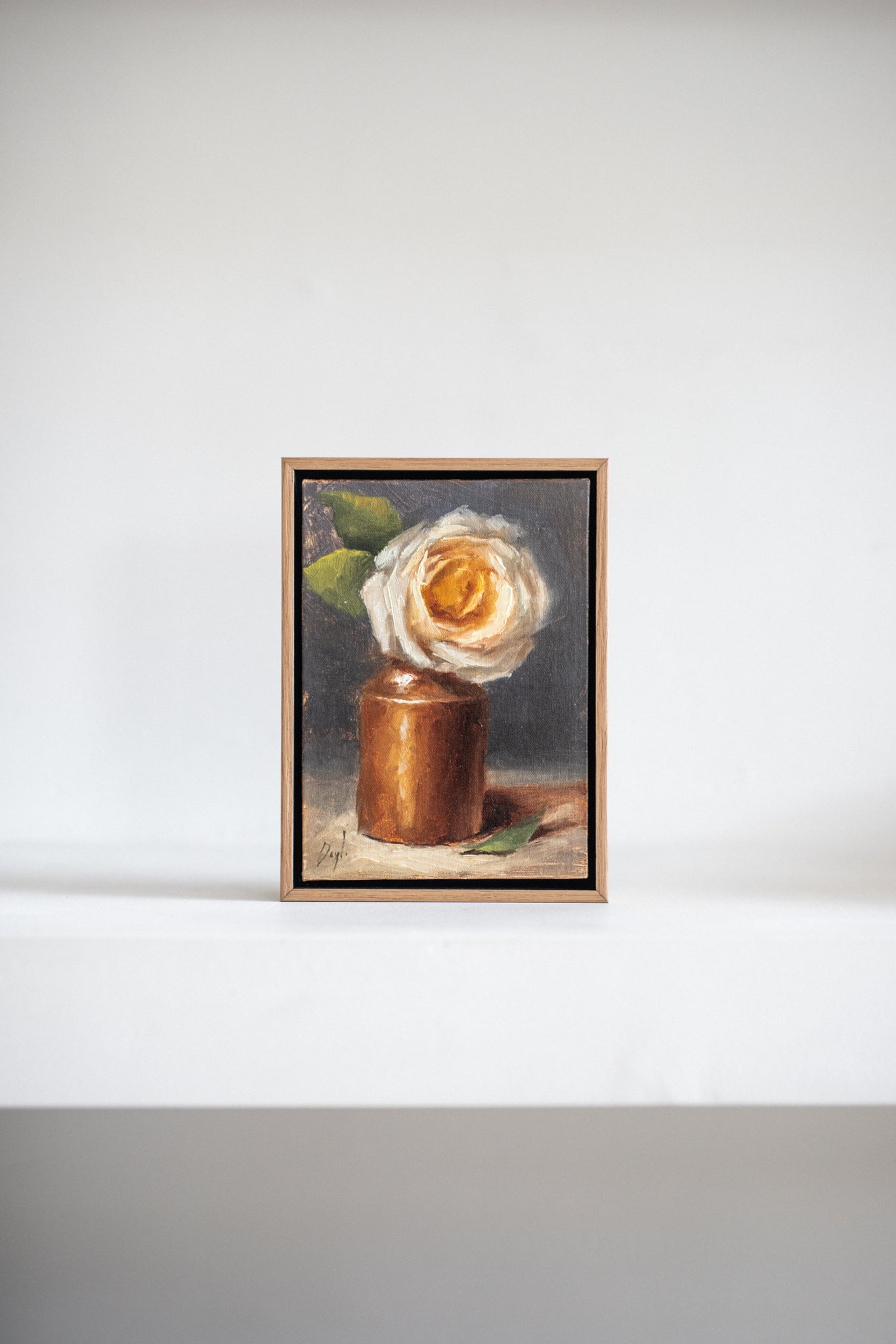 'Yellow Rose in Ginger beer Bottle' Artwork