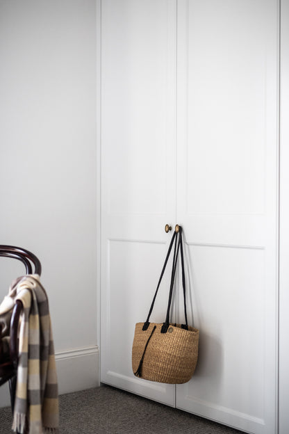 The Handwoven Long Handle Basket Bag