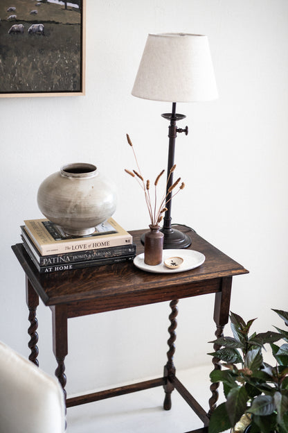 Timeless Dark Bronze Table Lamp with Shade
