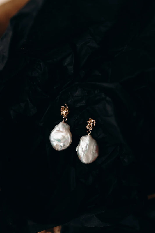 Bespoke Gold & Pearl Earrings