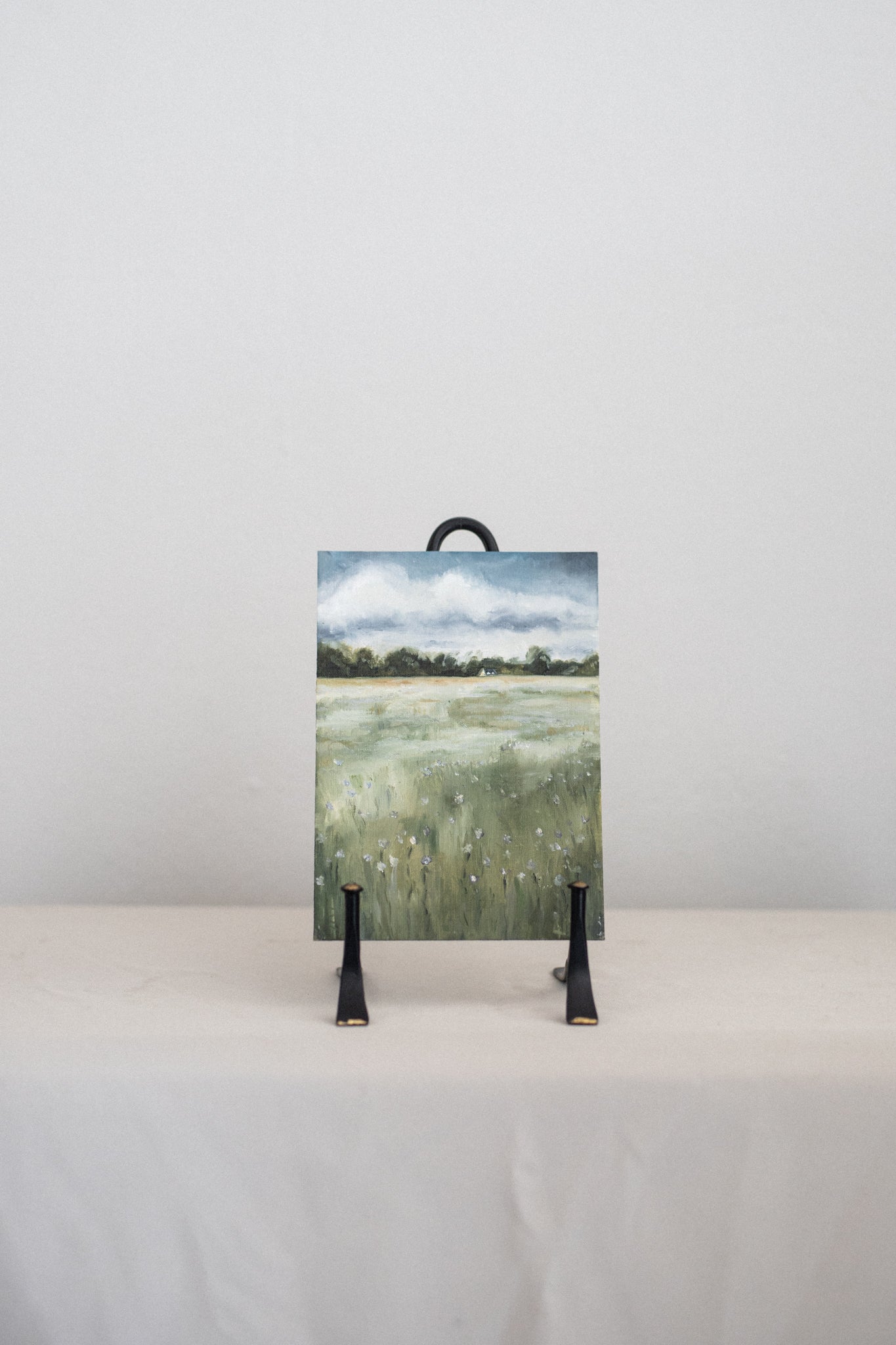 'The linen field whispers' original Artwork | ready to frame